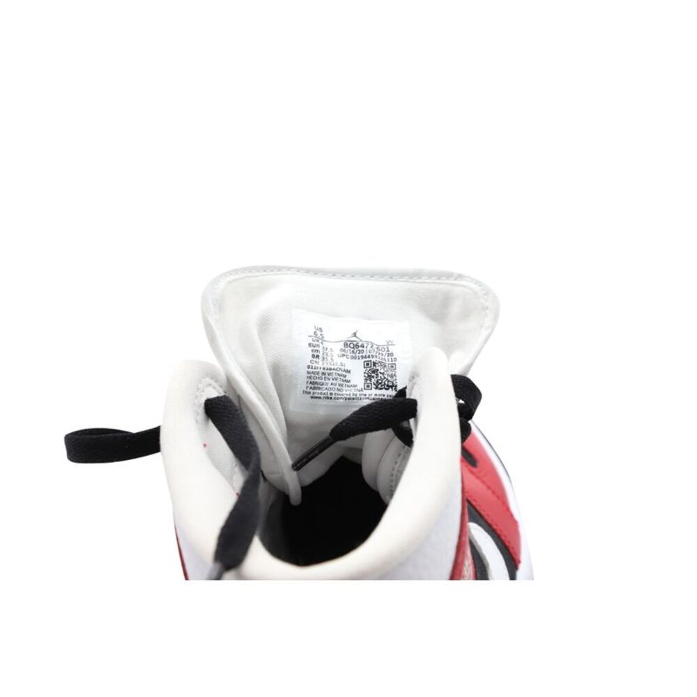 Pre Loved Nike Vintage Air Jordan 1 Mid Bred Basketball Shoe Women Low Top - Picture 5 of 6